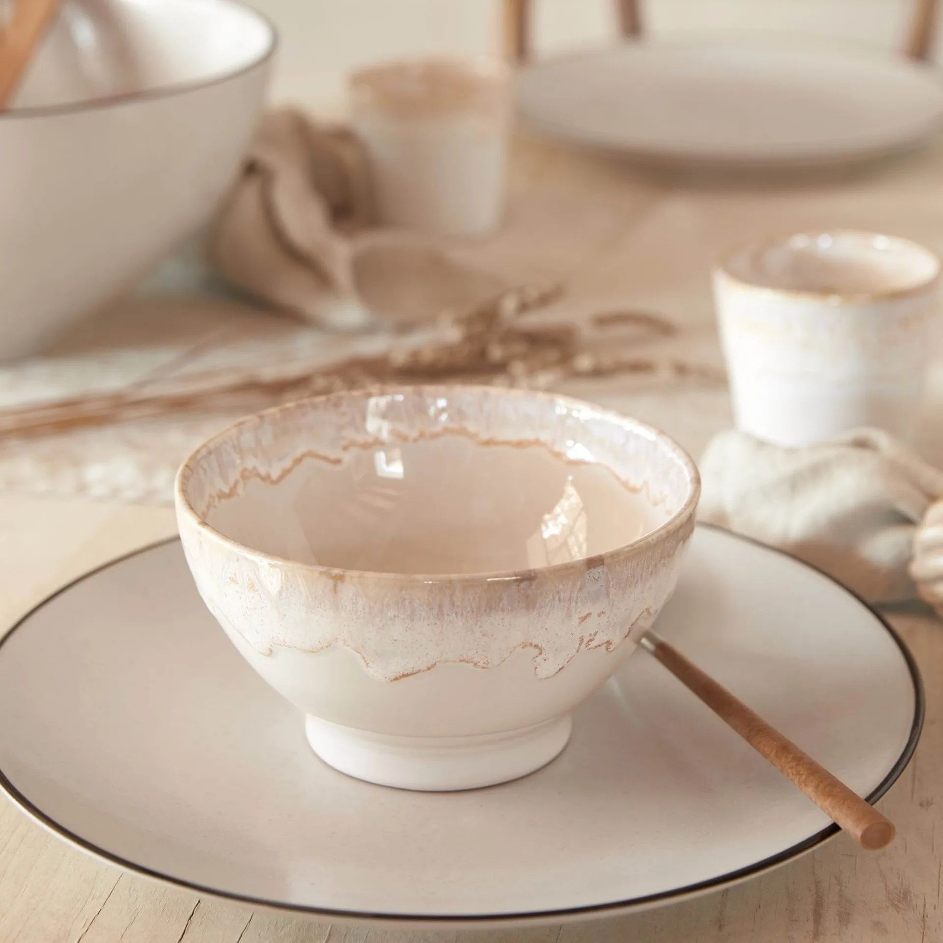 Bol Latte, Blanc, 55 cl, Lot de 4 Costa Nova