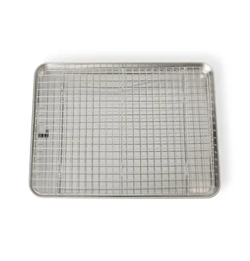Plaque gastro Culimat avec grille de refroidissement - Acier inoxydable, 40,5x30,5 cm - Culimat