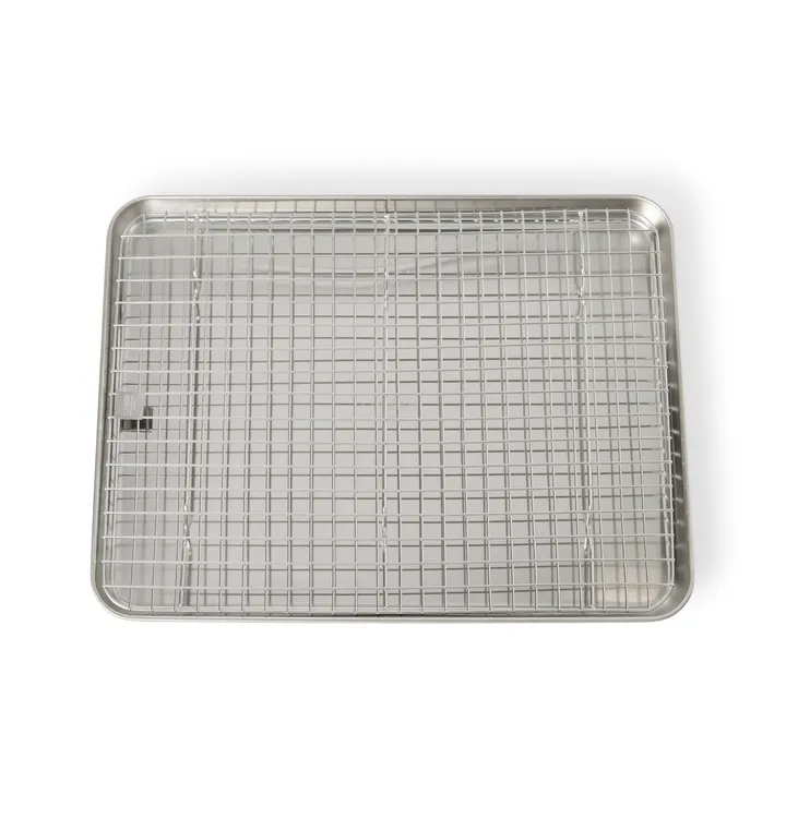 Plaque gastro Culimat avec grille de refroidissement - Acier inoxydable, 40,5x30,5 cm - Culimat