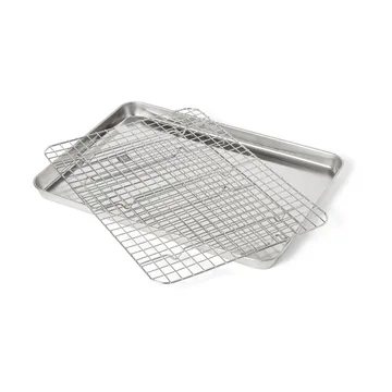Plaque gastro Culimat avec grille de refroidissement - Acier inoxydable, 40,5x30,5 cm - Culimat