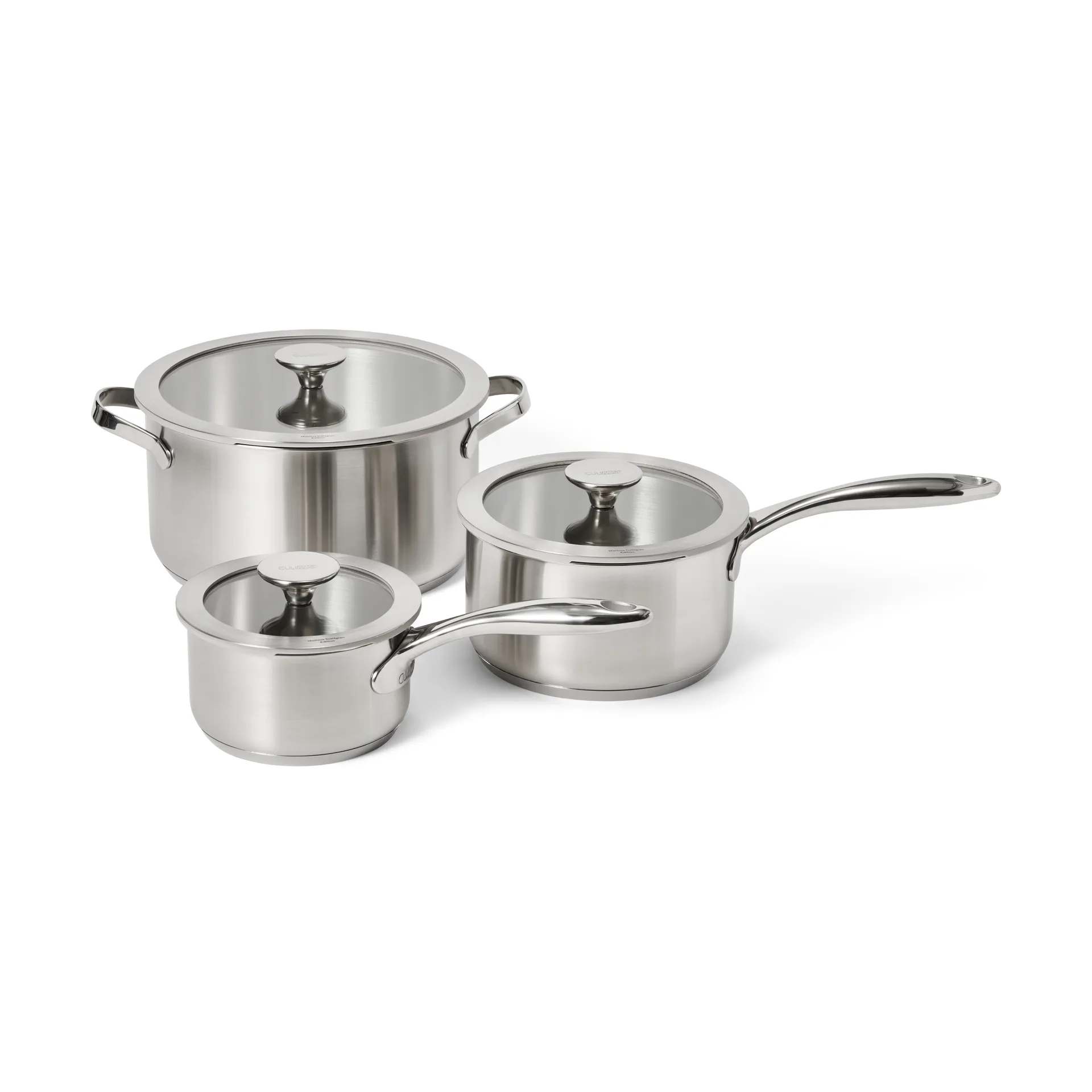 Set de casseroles Culimat, Acier inoxydable, 3 pièces Culimat