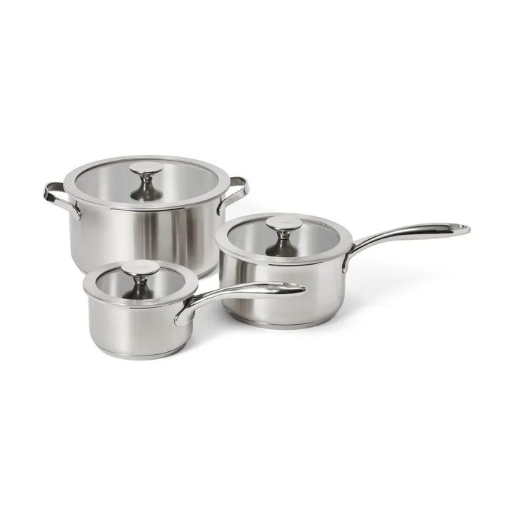 Set de casseroles Culimat - Acier inoxydable, 3 pièces - Culimat