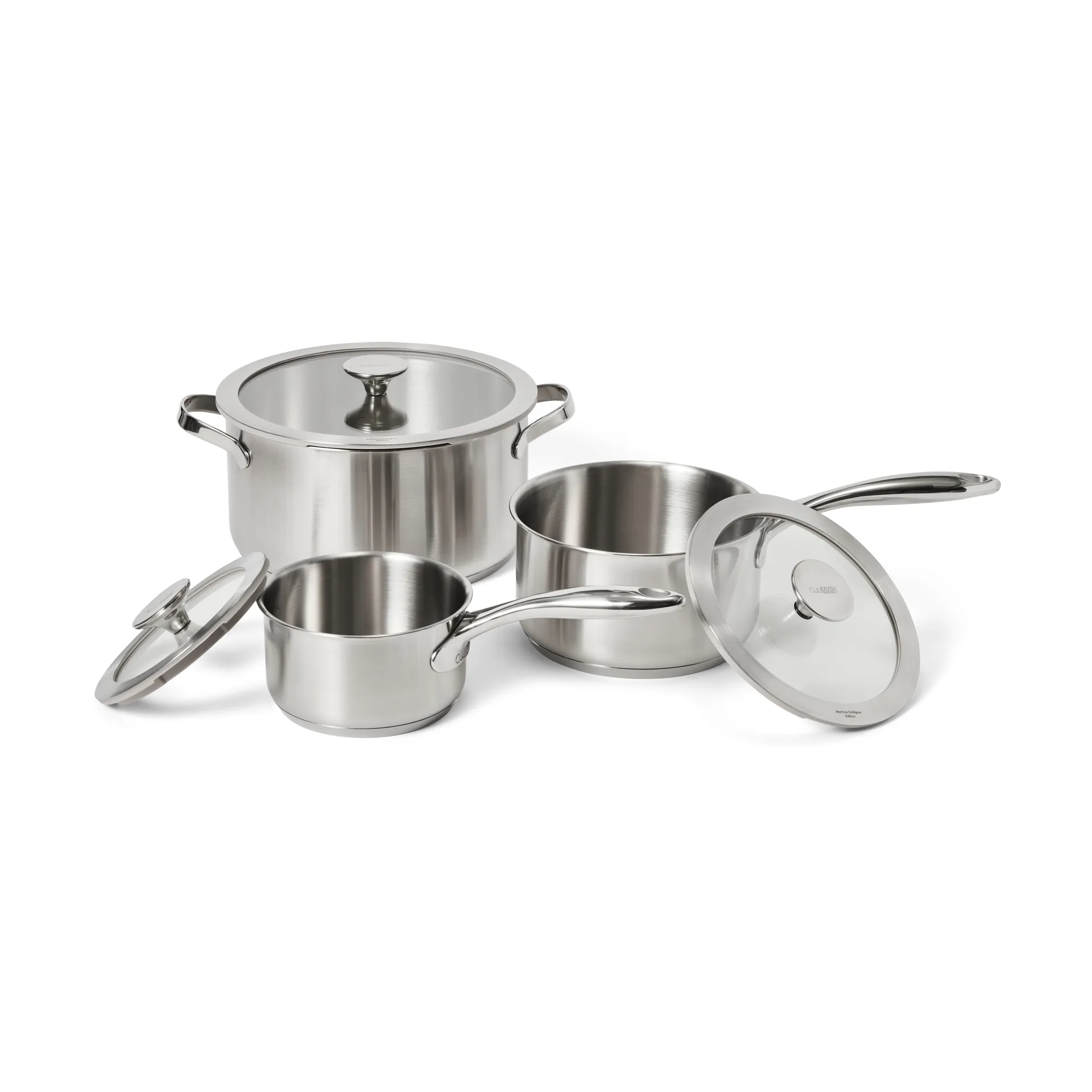 Set de casseroles Culimat, Acier inoxydable, 3 pièces Culimat