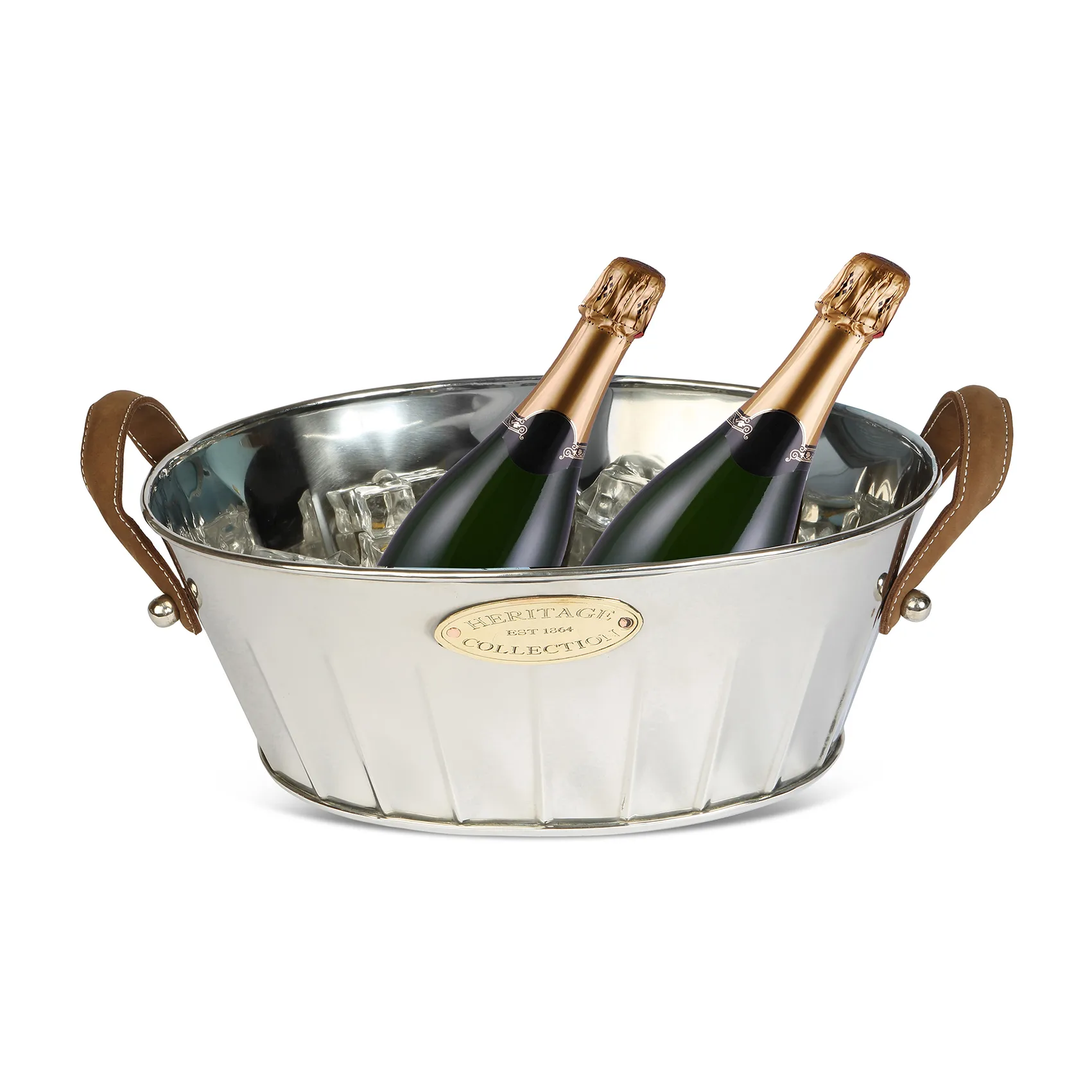Refroidisseur de champagne avec poignée en cuir Heritage, 30 cm Culinary Concepts