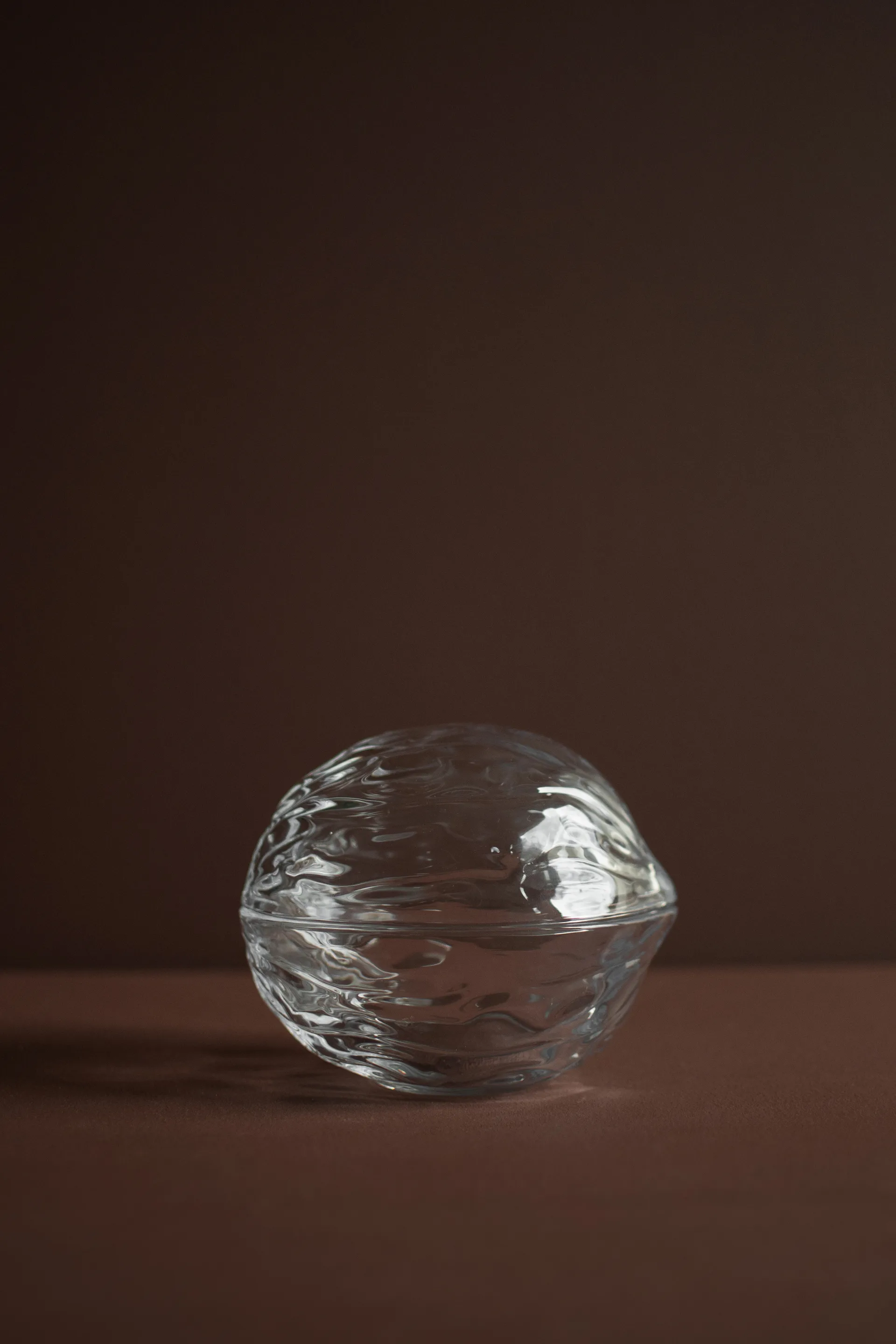 Bol avec couvercle Walnut, Clear DBKD