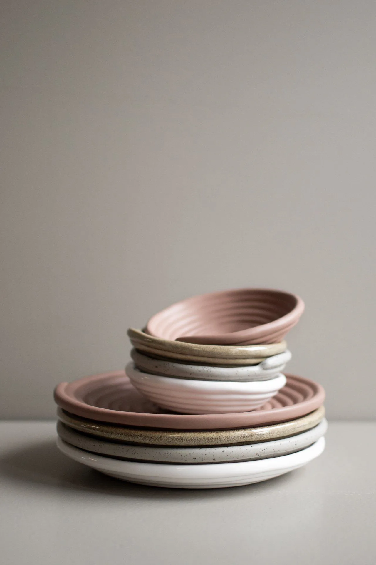 Bol Curl large Ø20 cm, Shiny white DBKD