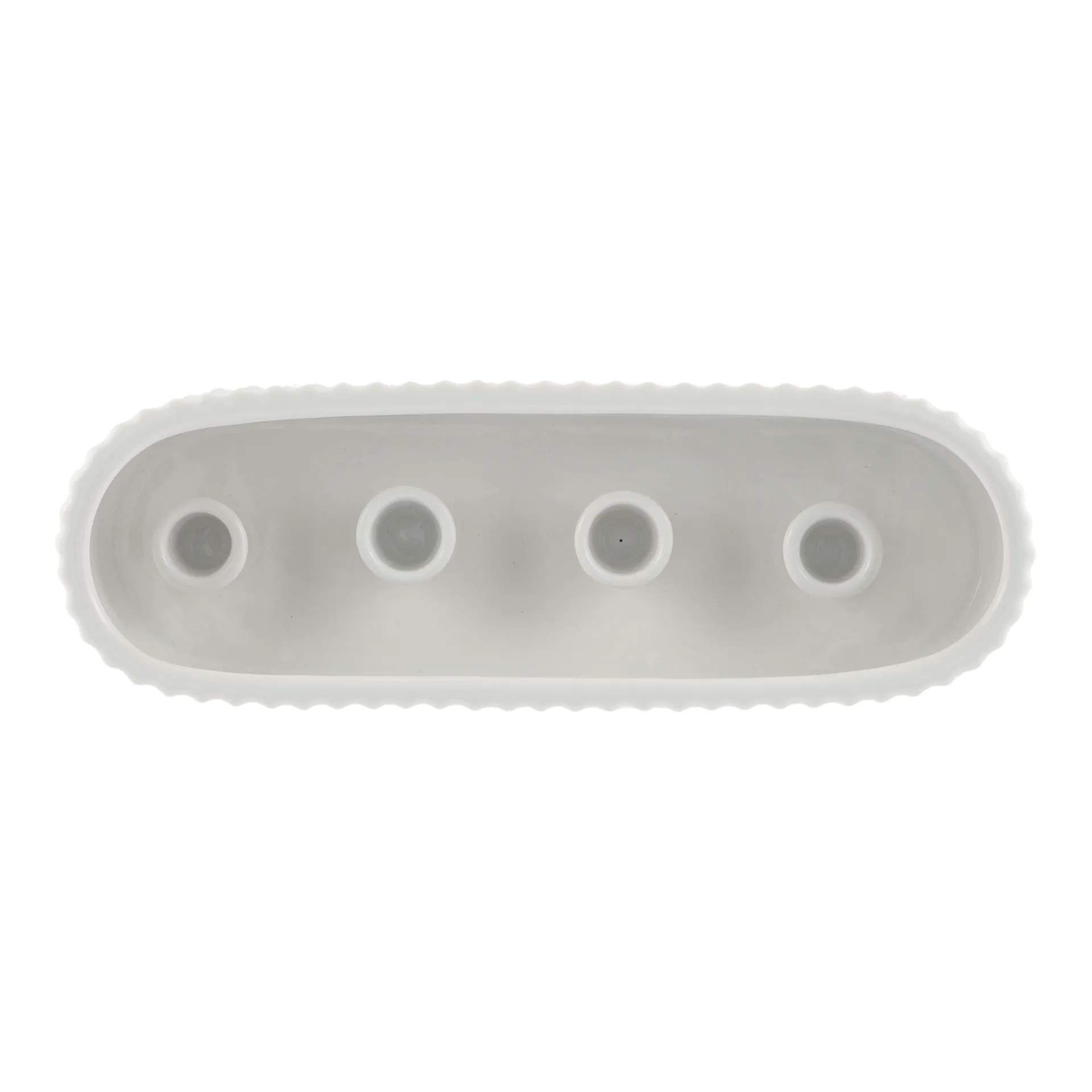 Bougeoir de l'avent Stripe 30 cm, Shiny white DBKD