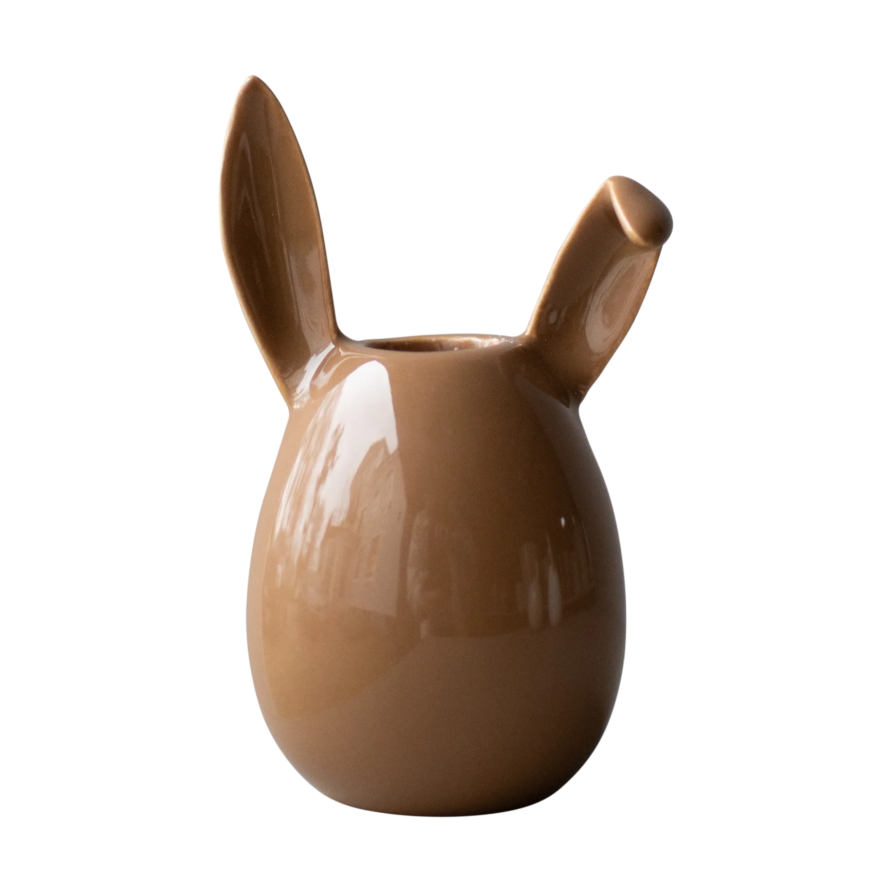 Bougeoir Rabbit 13 cm, Noisette brillante DBKD