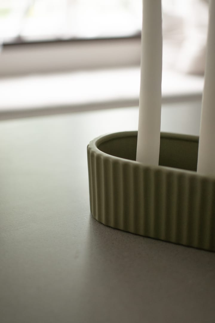 Bougeoir Stripe 30 cm, Green DBKD