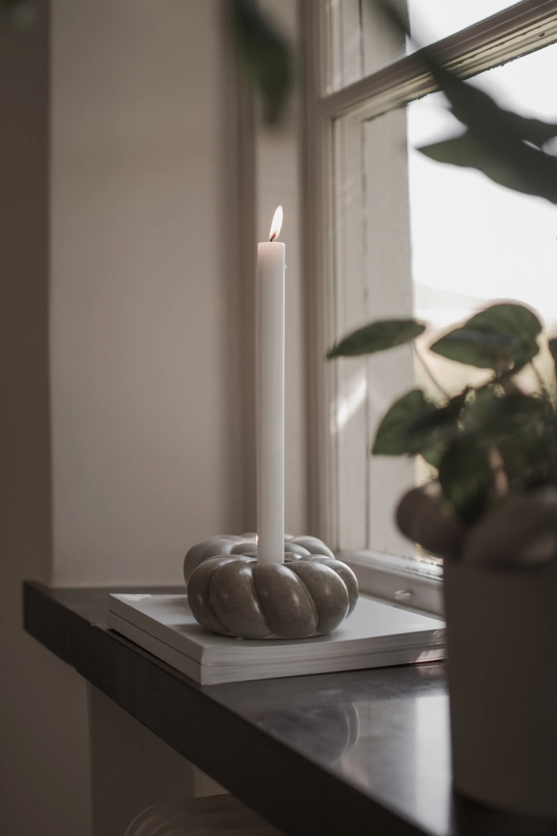 Bougeoir Twine Ø 14 cm, Beige DBKD