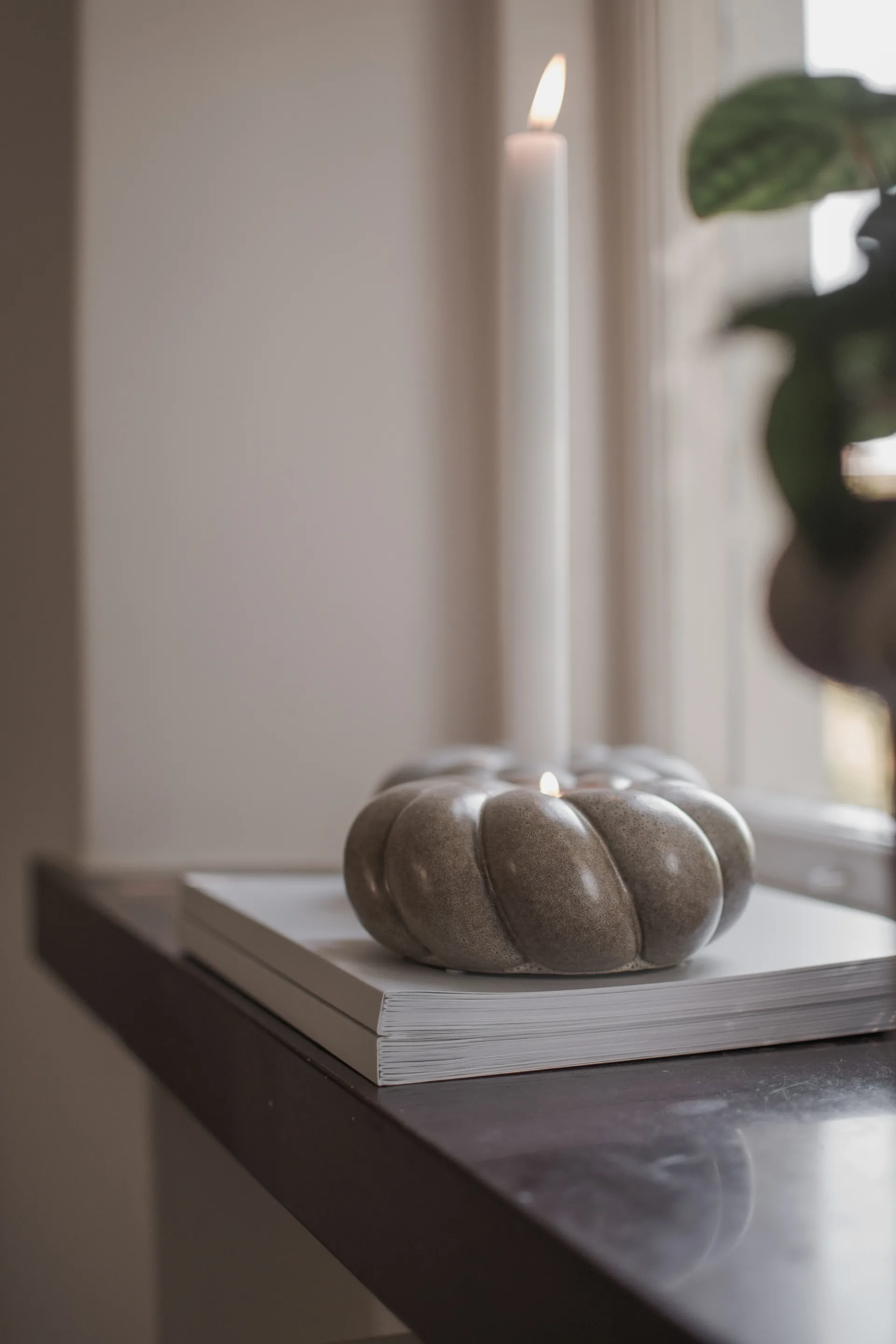 Bougeoir Twine Ø 14 cm, Beige DBKD