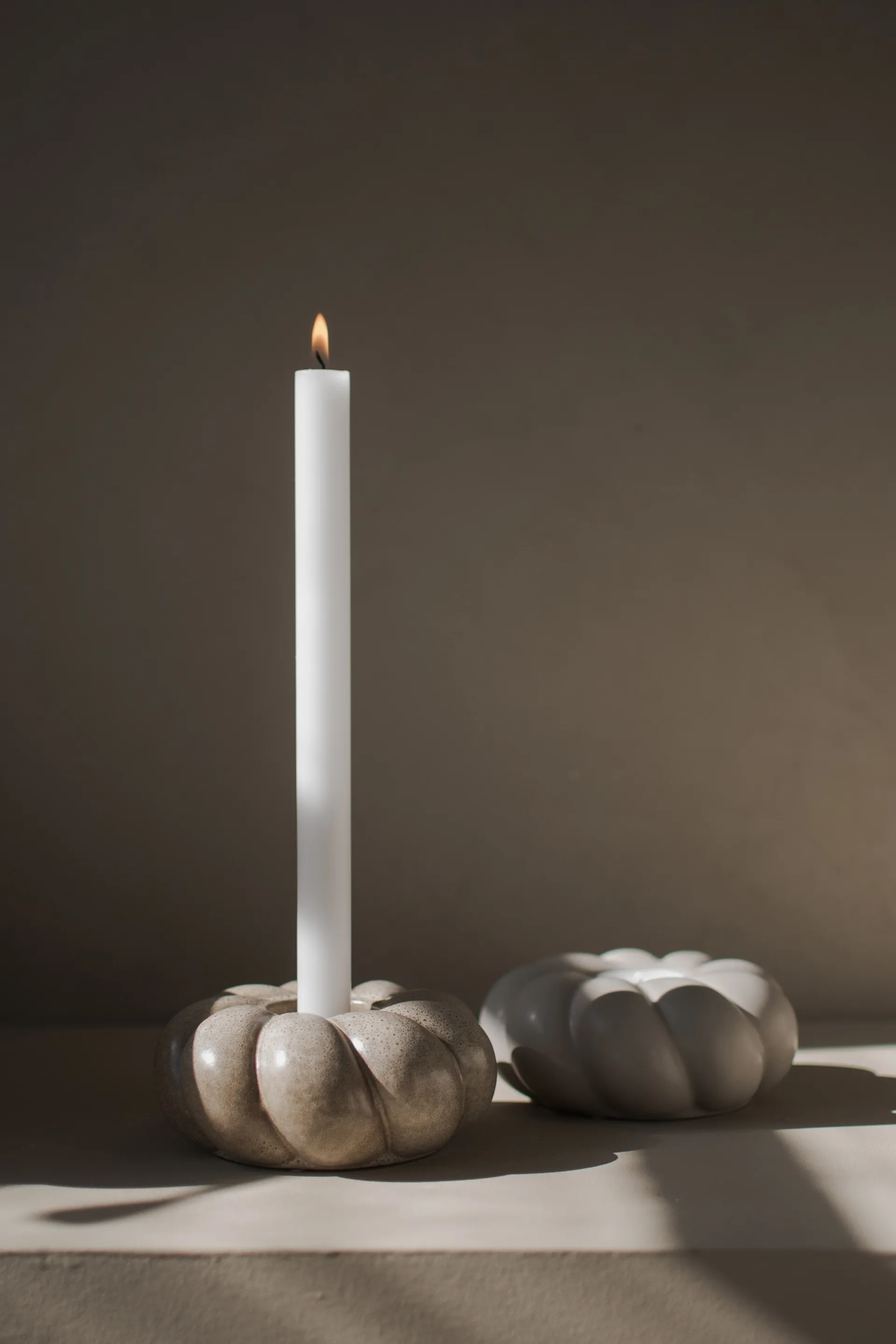 Bougeoir Twine Ø 14 cm, Beige DBKD