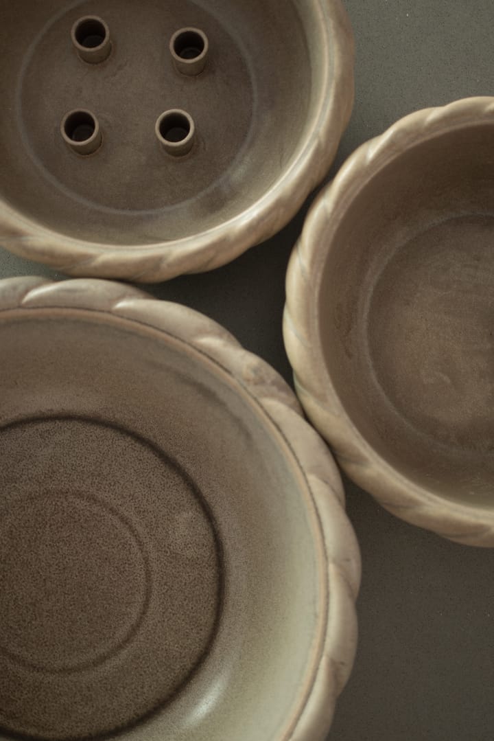 Bougeoir Twine plate Ø30 cm, Beige DBKD