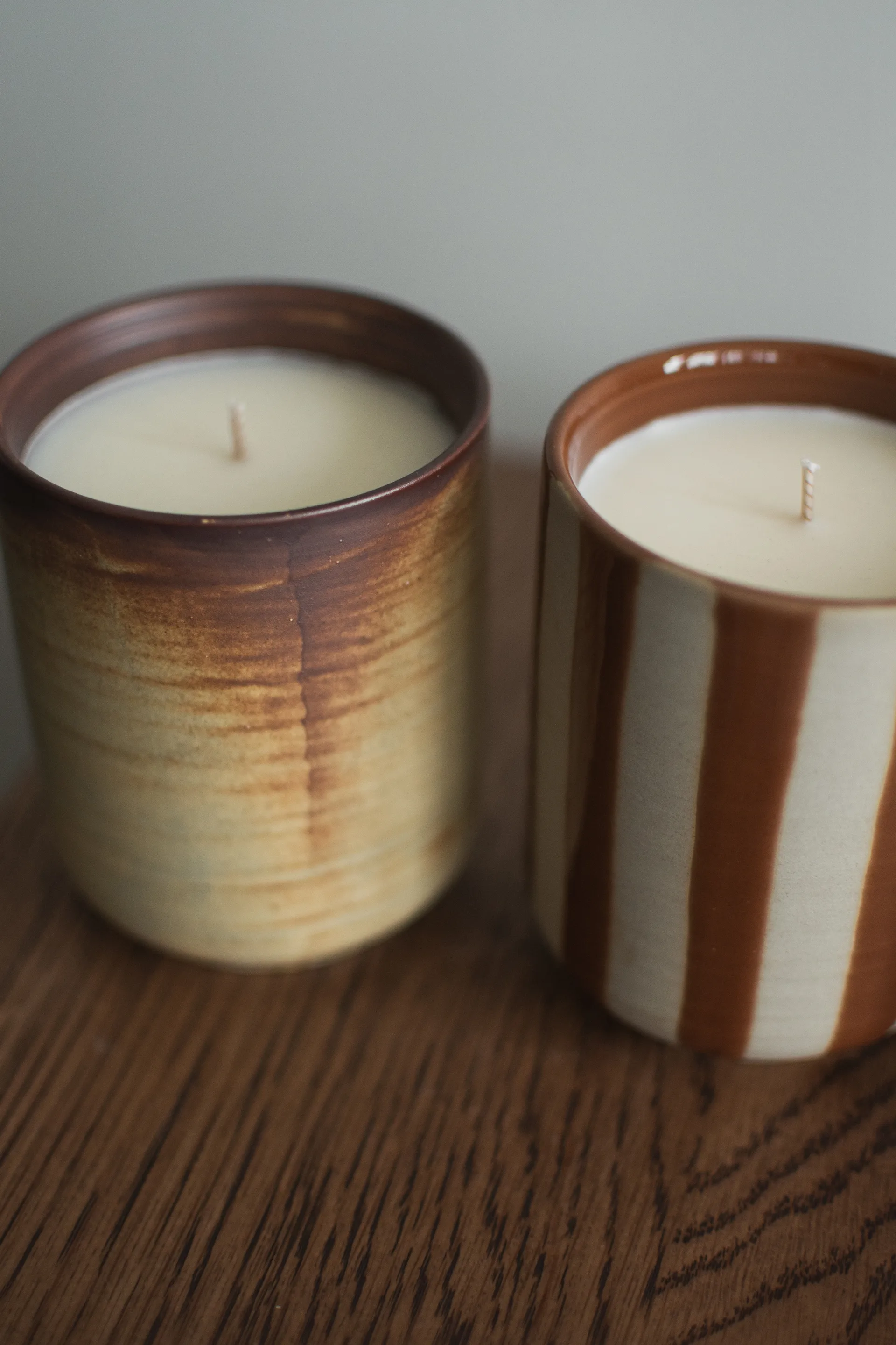 Bougie parfumée Burn 60 h, Creme-brown DBKD