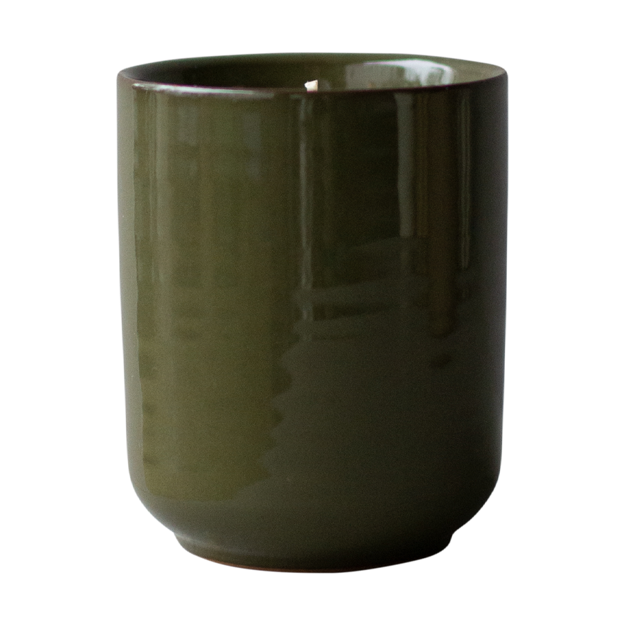 DBKD Bougie parfumée Burn 60 h Vert brillant | Design Scandinave | Bougies parfumées & diffuseurs | Vert