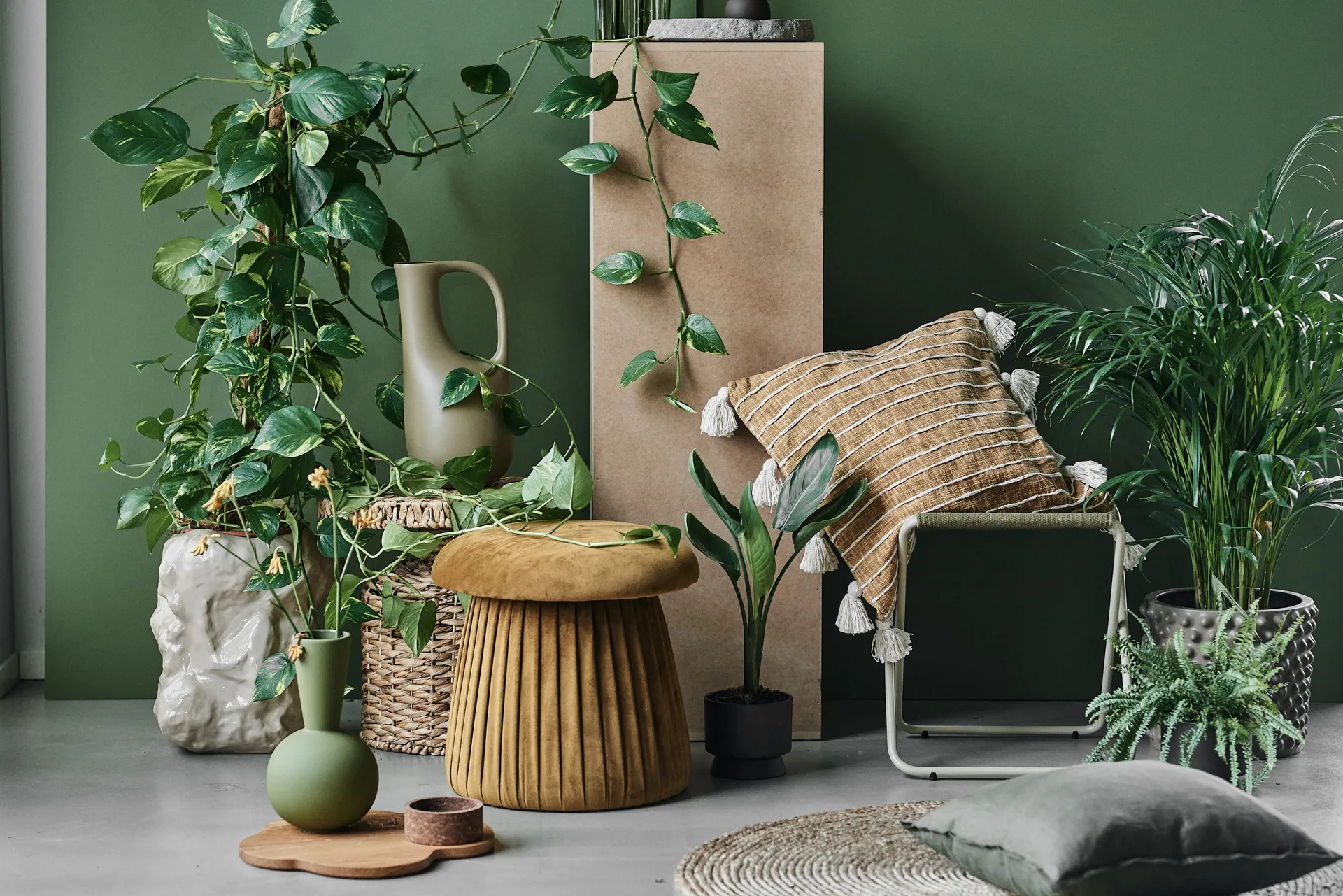 Cache-pot Cloudy grège, Medium ø30 cm DBKD