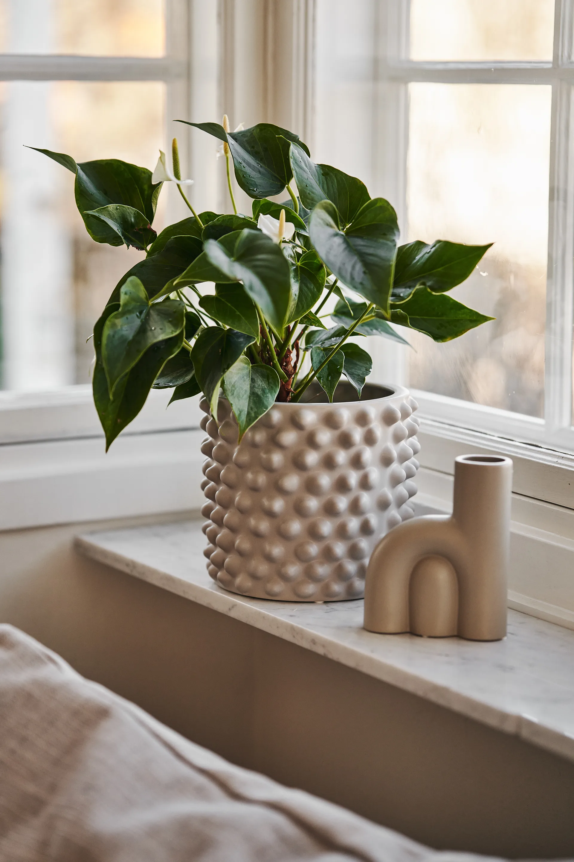 Cache-pot Cloudy grège, Small Ø20 cm DBKD