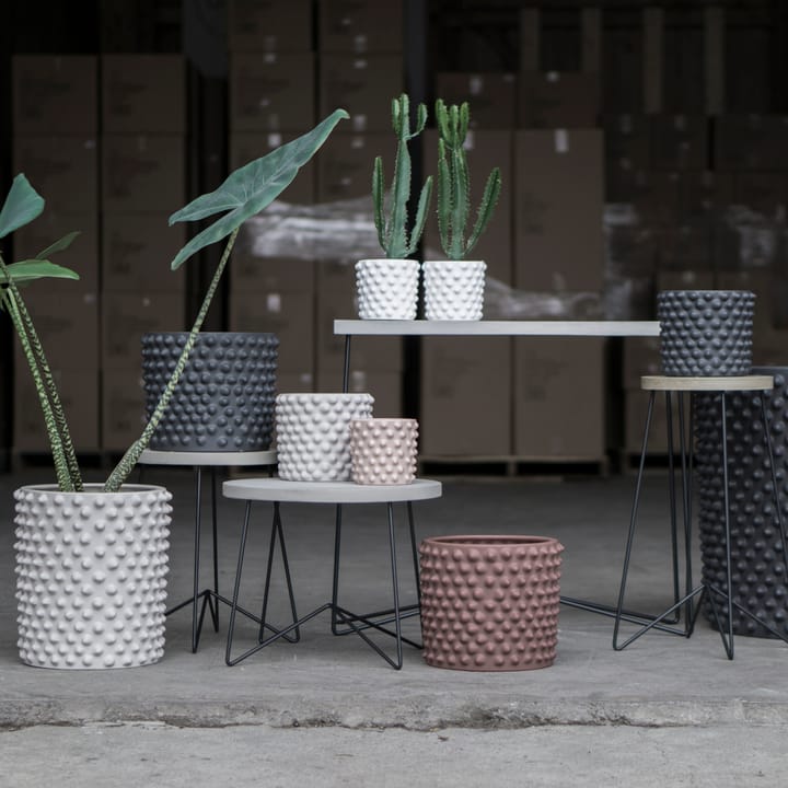 Cache-pot Cloudy gris foncé, petit, Ø 21 cm DBKD