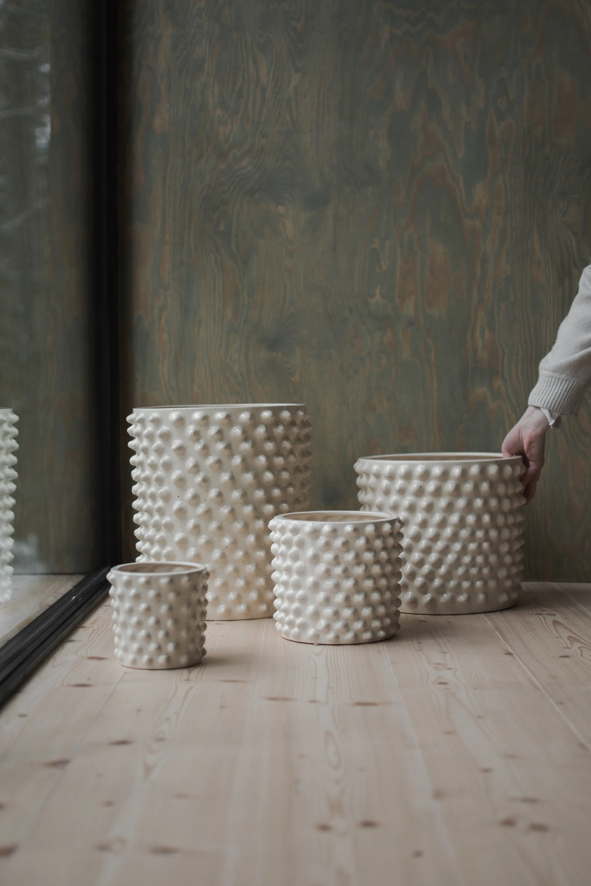 Cache-pot Cloudy vanilla, Medium Ø 30 cm DBKD