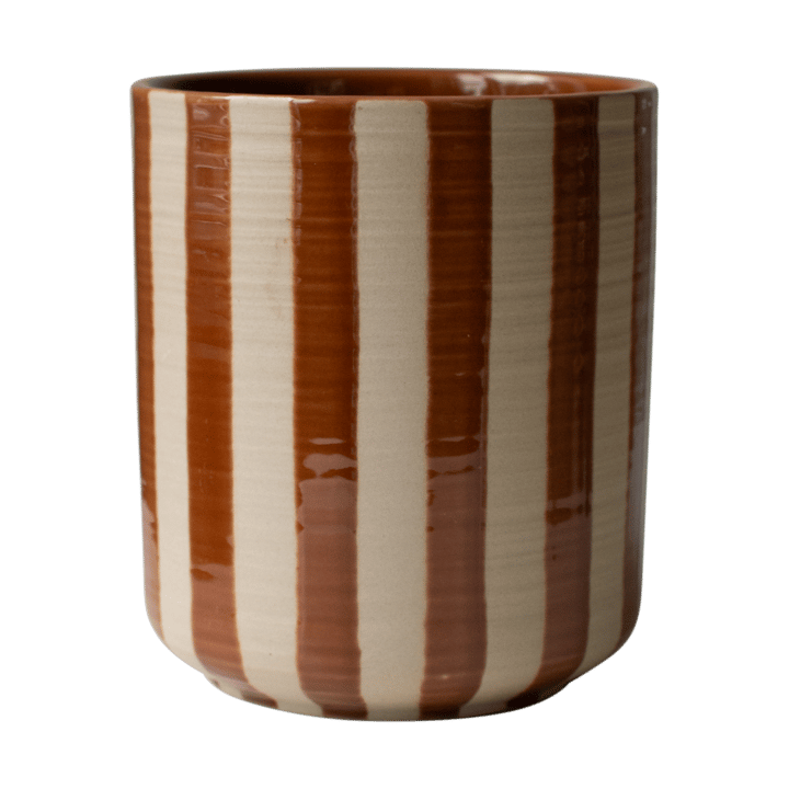Cache-pot Line Ø14x16 cm - Stripe nougat - DBKD
