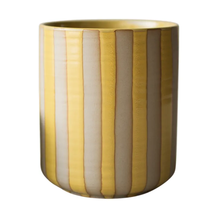 Cache-pot Line Ø14x16 cm - Yellow - DBKD
