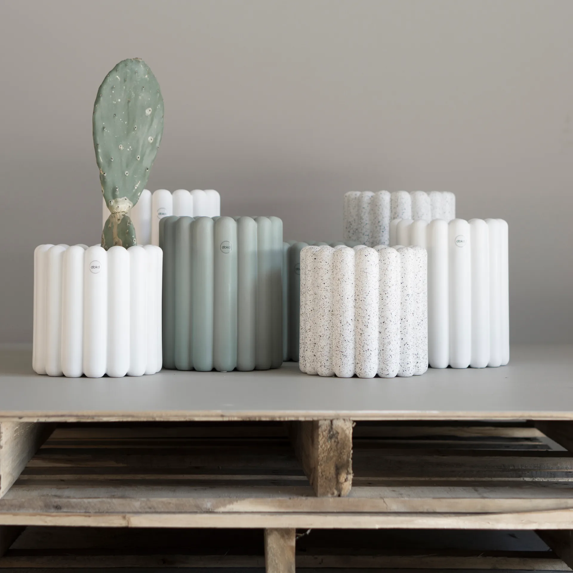 Cache-pot Mist grand Ø19x27 cm, Blanc DBKD