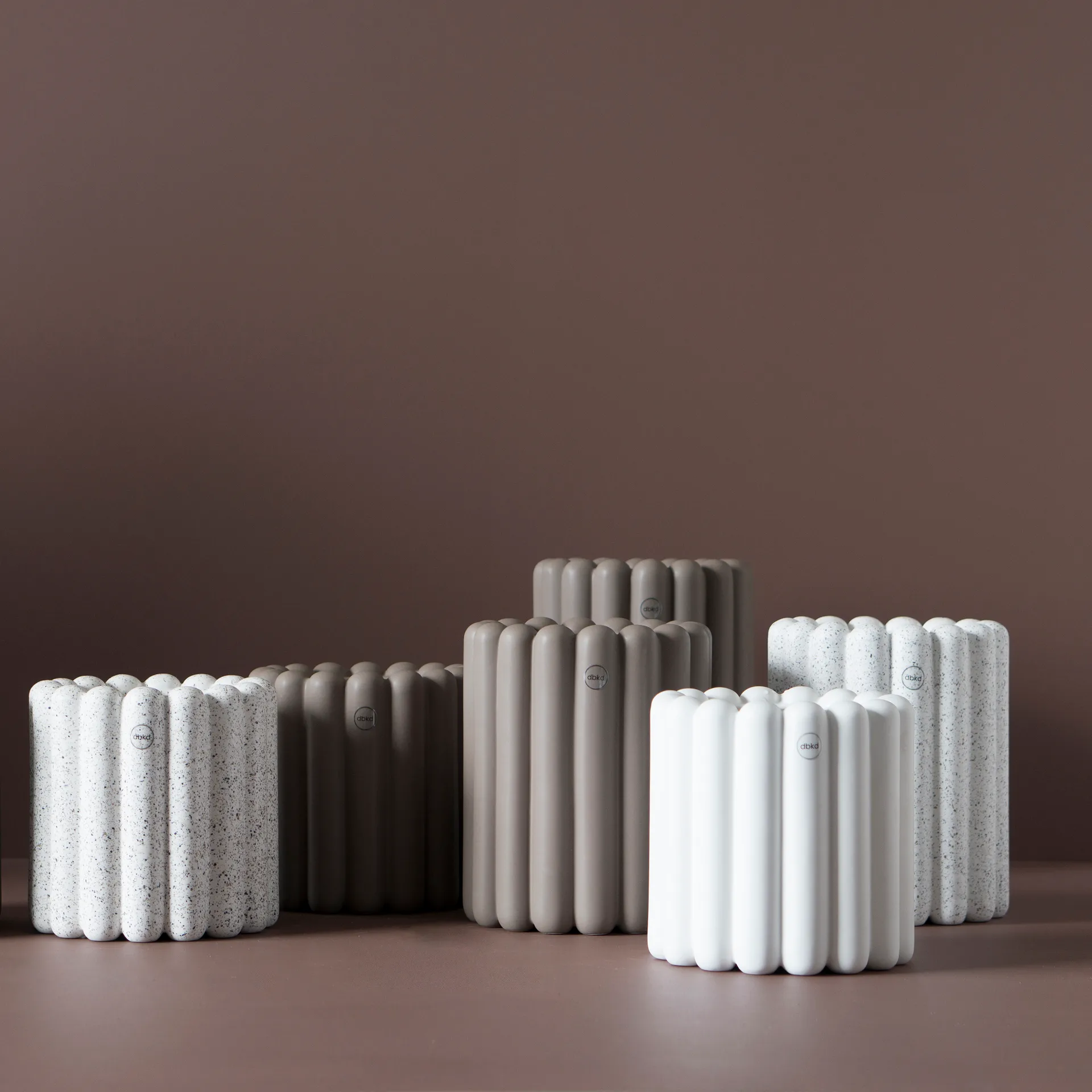 Cache-pot Mist grand Ø19x27 cm, Poussière DBKD