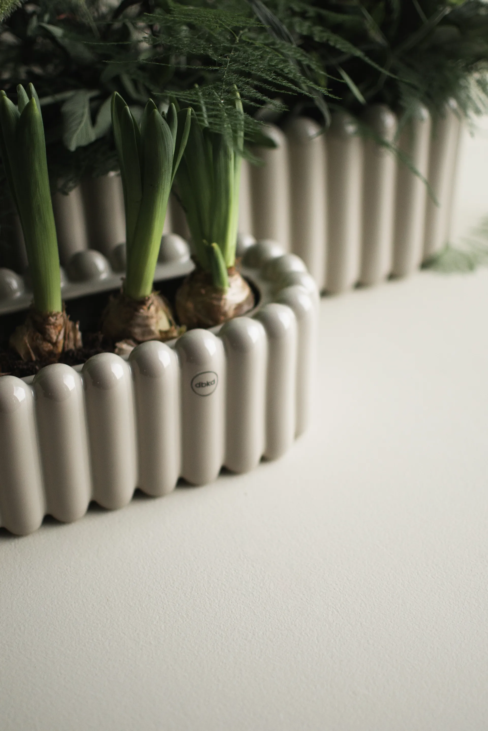 Cache-pot Mist oval small 35 cm, Shiney mole DBKD