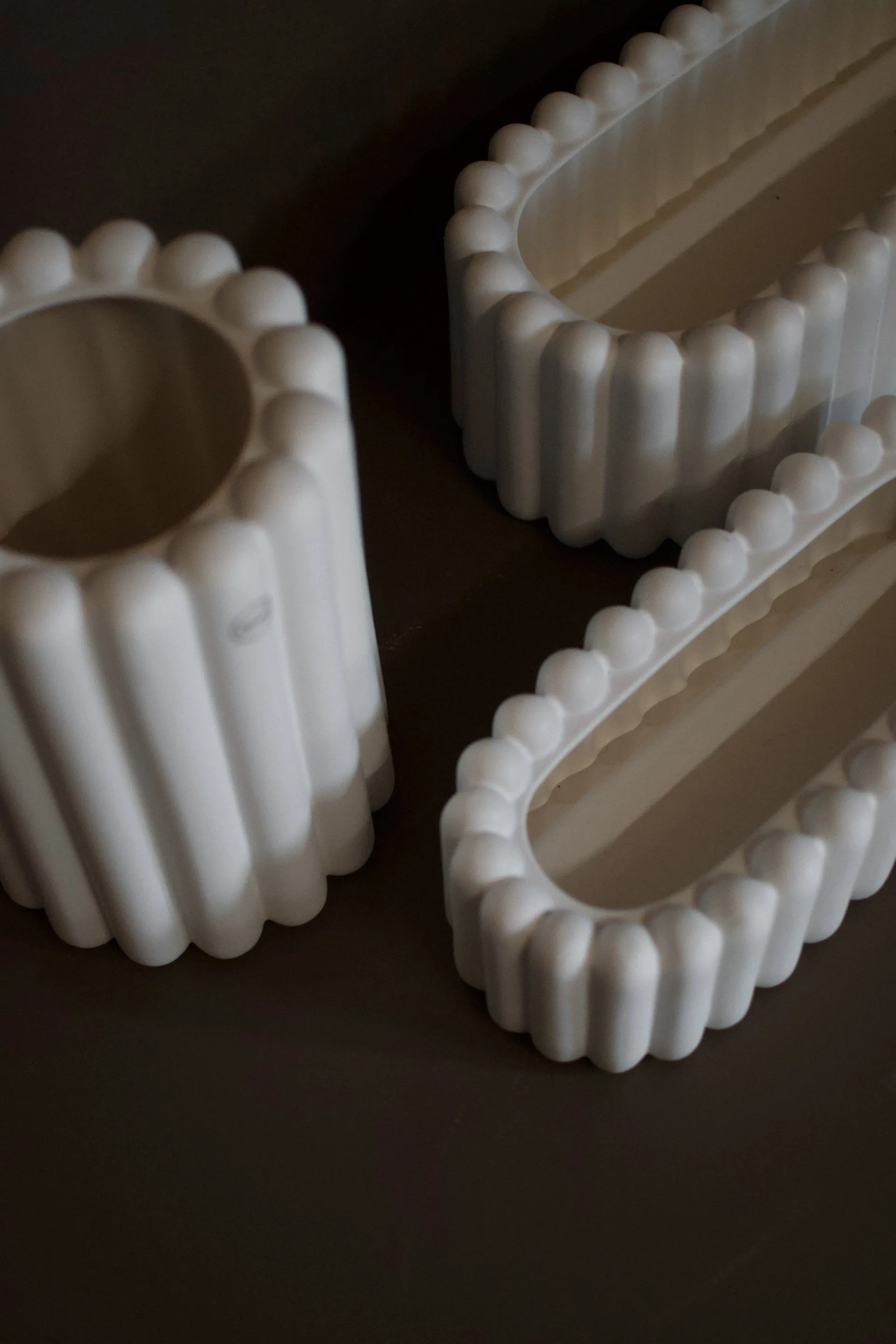 Cache-pot Mist oval small 35 cm, White DBKD