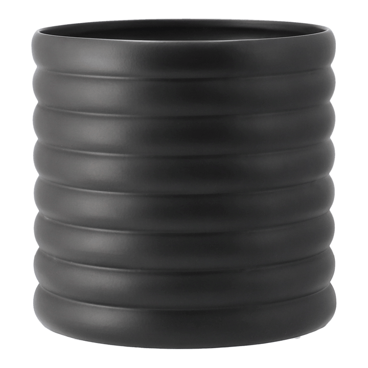 Cache-pot Mud noir - Très grand, Ø 27 cm - DBKD
