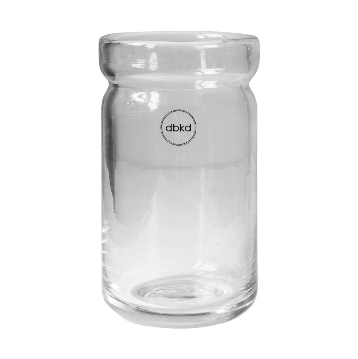 DBKD Cache-pot Neck Clear, 8x15 cm | Design Scandinave | Cache-pots | Transparent