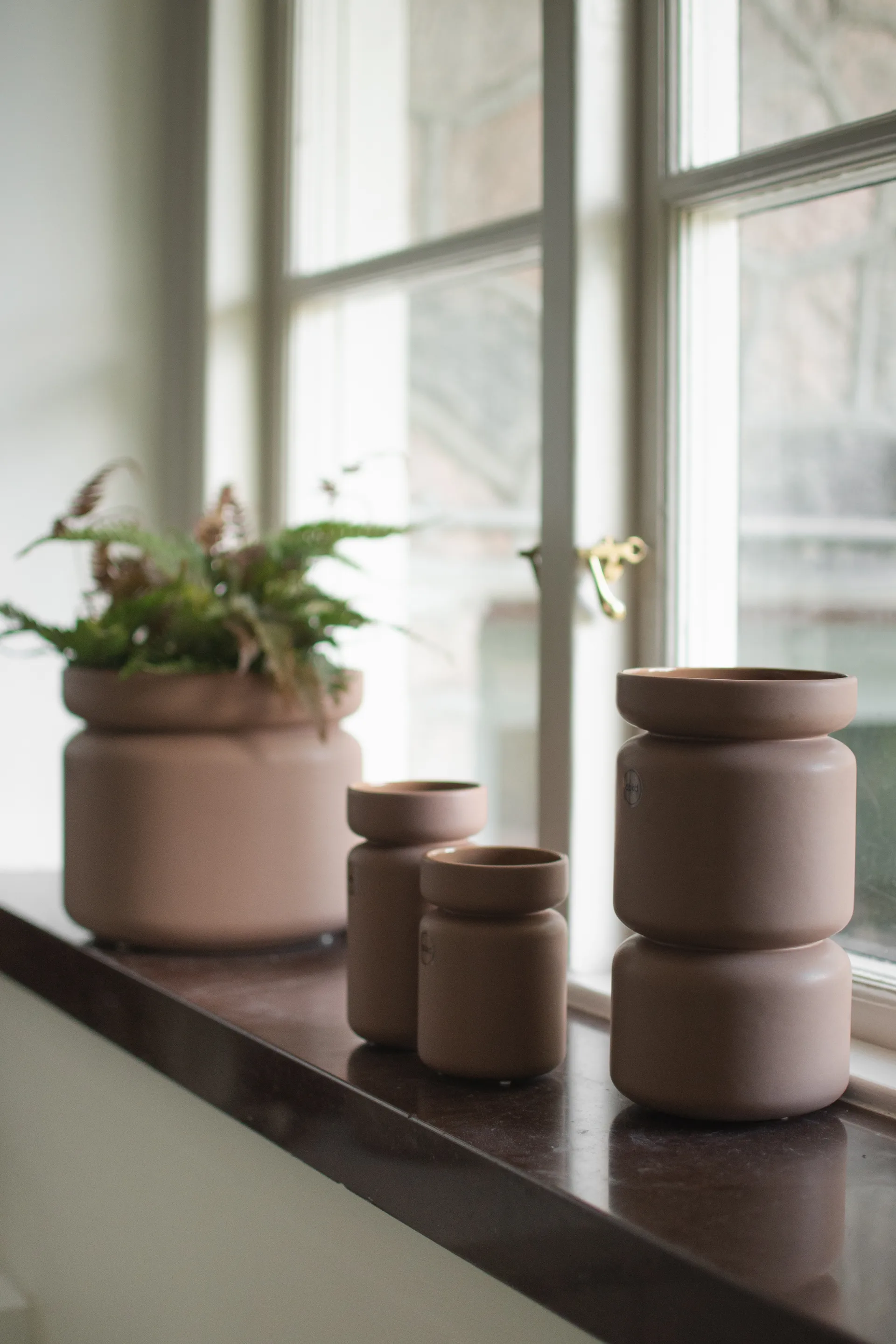 Cache-pot Neck, Nougat, Ø12x22,5 cm DBKD