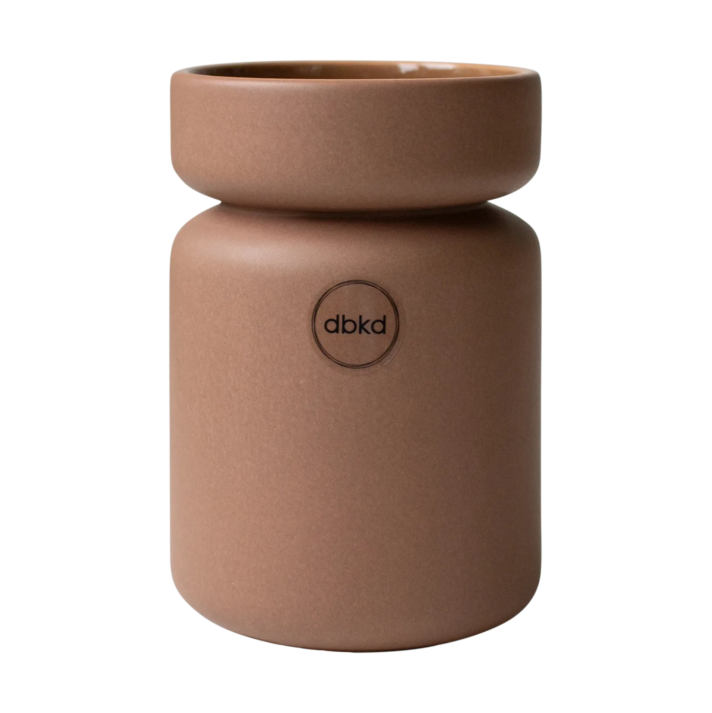 Cache-pot Neck, Nougat, Ø8x12 cm DBKD