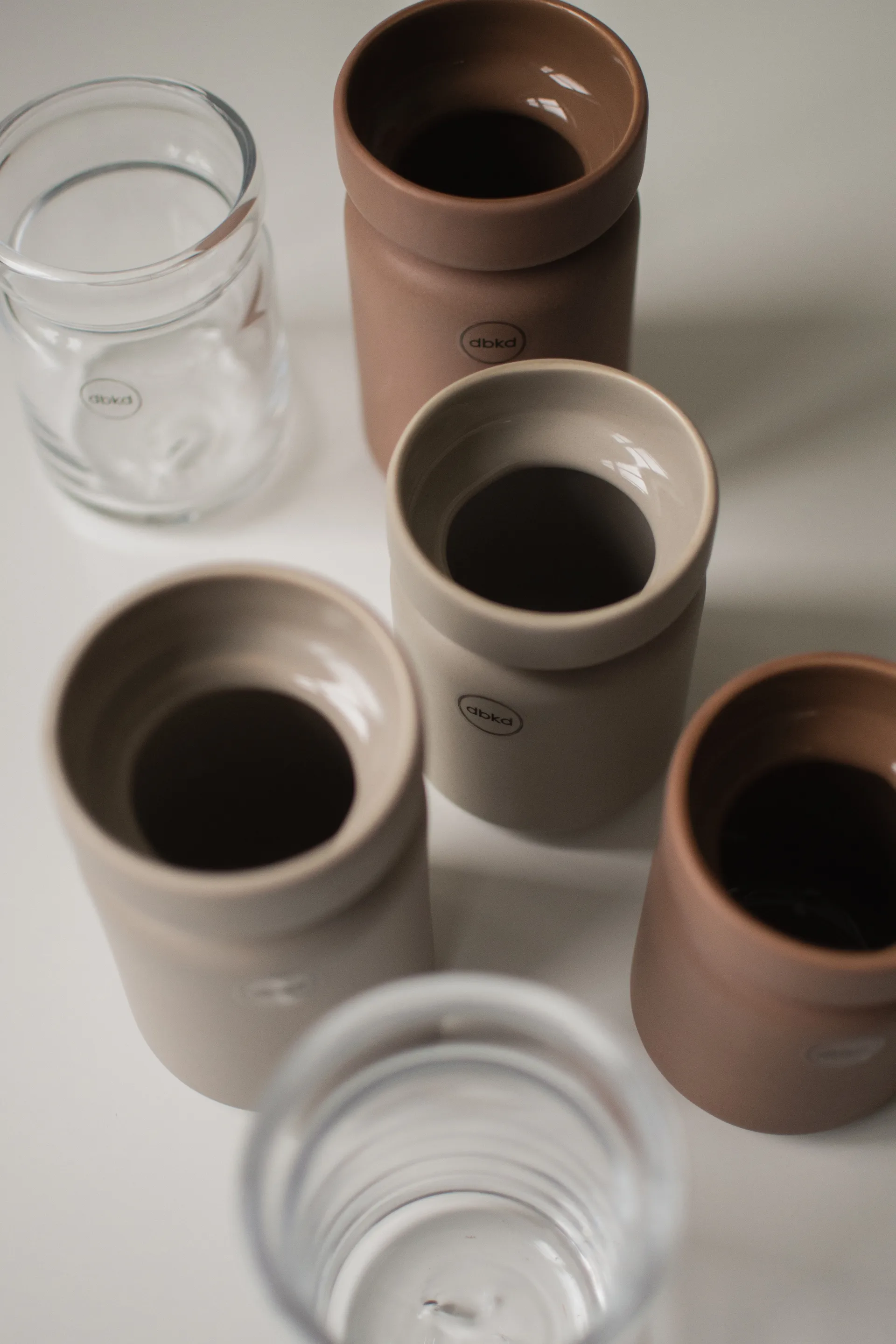 Cache-pot Neck, Nougat, Ø8x15 cm DBKD