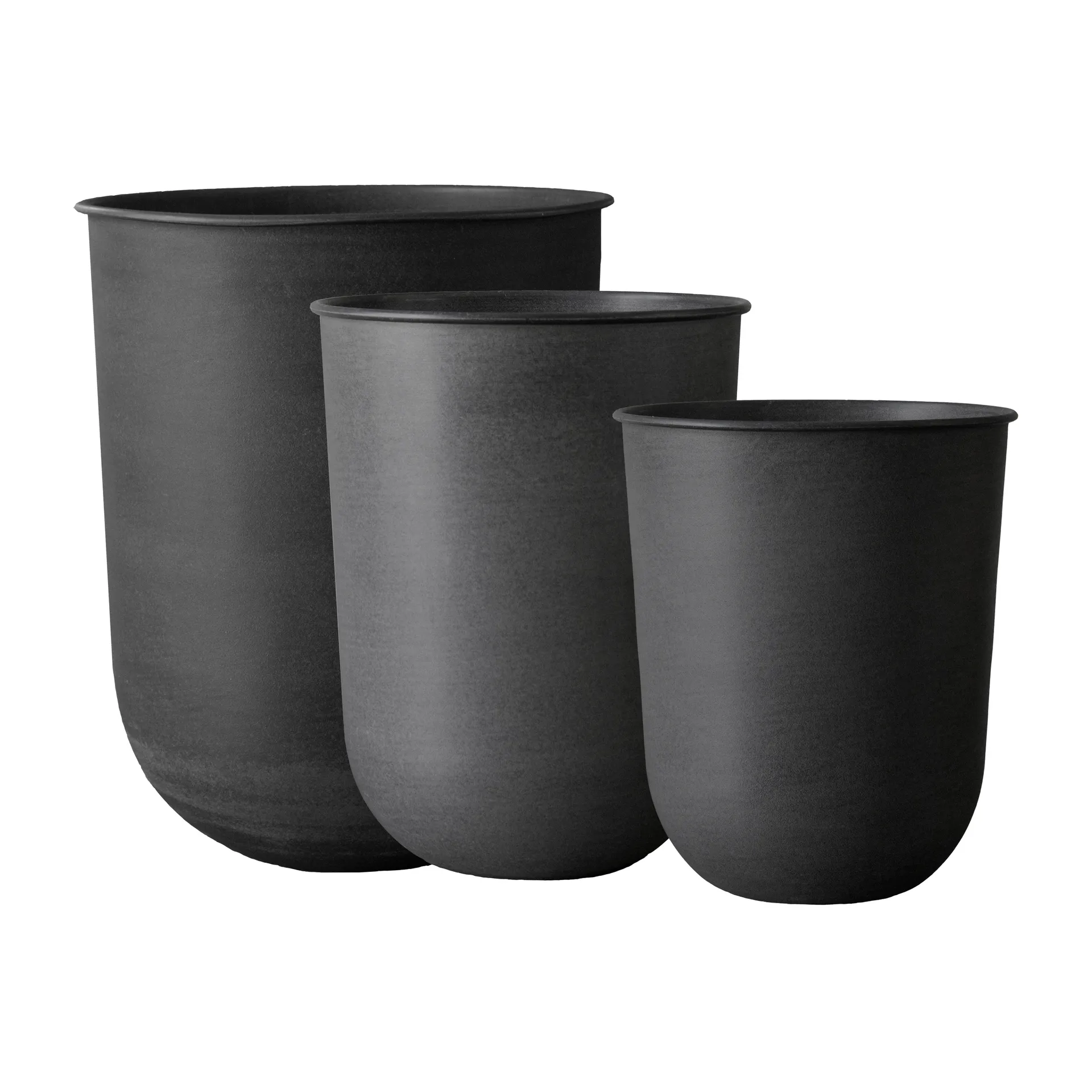 Cache-pot Out, lot de 3, Black DBKD