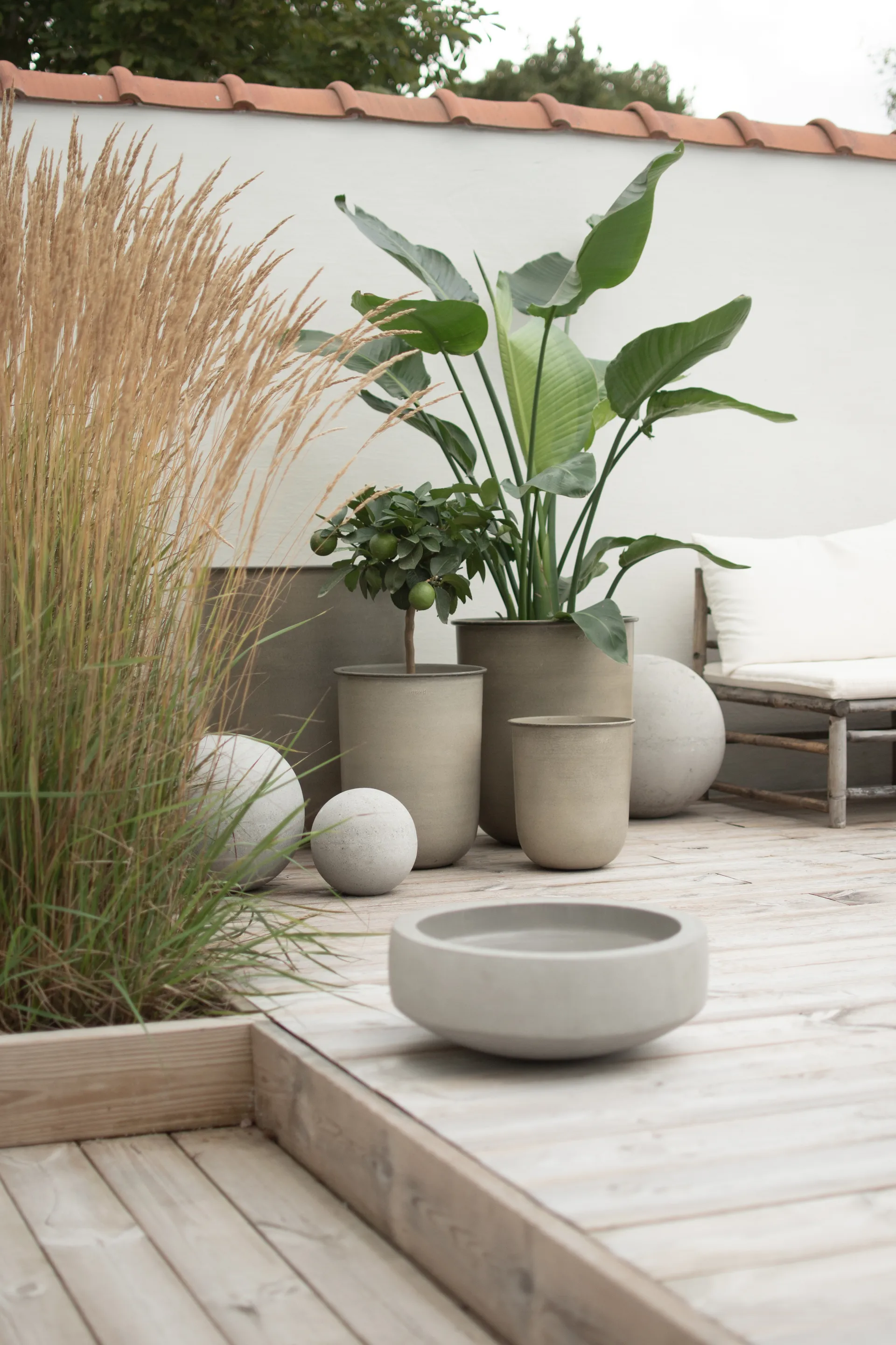 Cache-pot Out, lot de 4, Beige DBKD