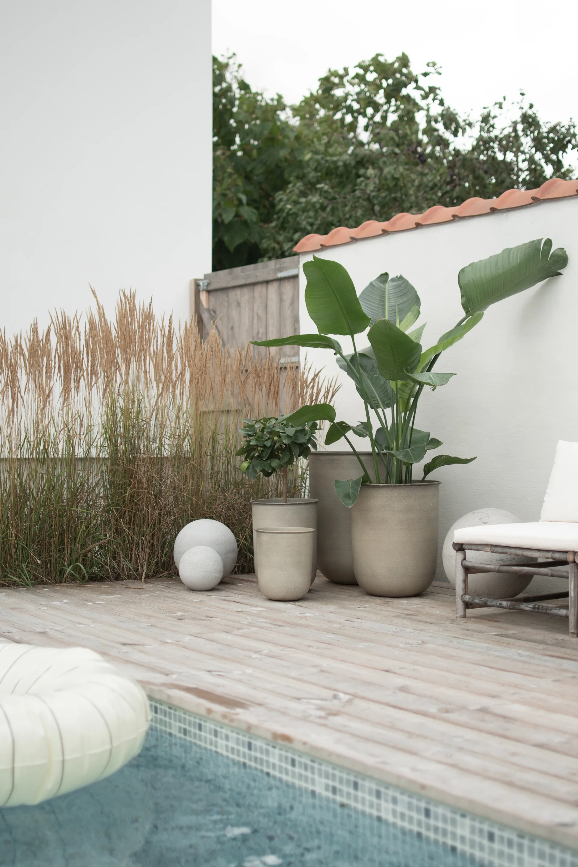 Cache-pot Out, lot de 4, Beige DBKD