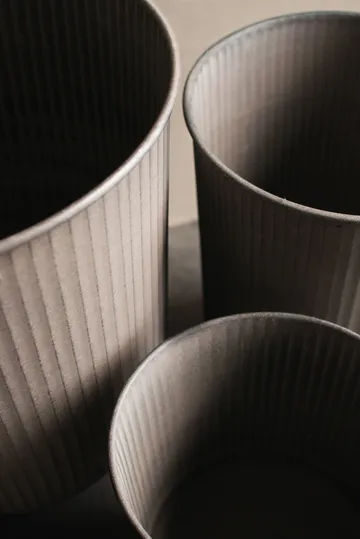 Cache-pot Out stripe, lot de 3 - Beige - DBKD