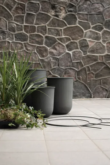 Cache-pot Out stripe, lot de 3 - Black - DBKD