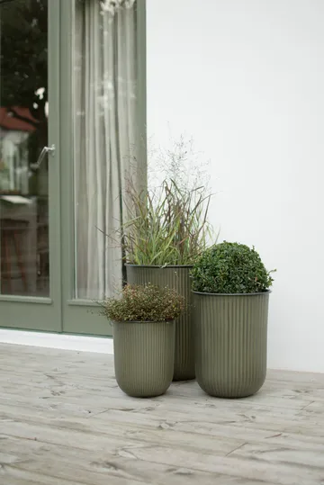 Cache-pot Out stripe, lot de 3 - Green - DBKD