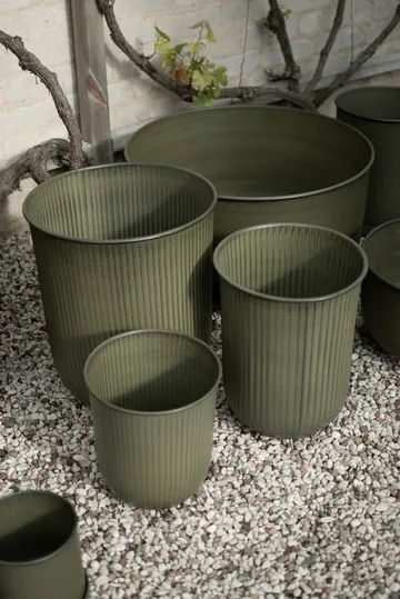 Cache-pot Out stripe, lot de 3 - Green - DBKD