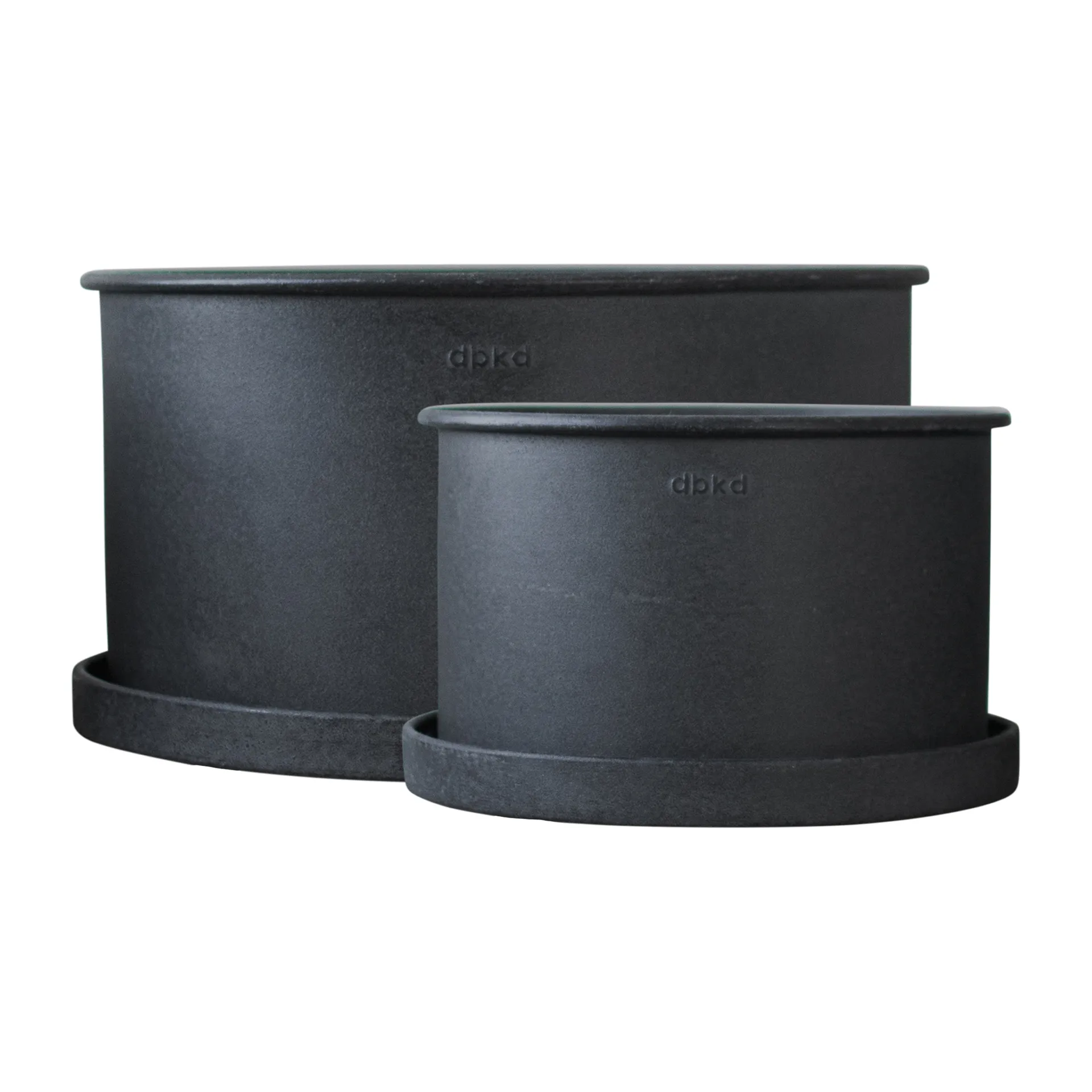 Cache-pot Plant bowl, lot de 2, Black DBKD