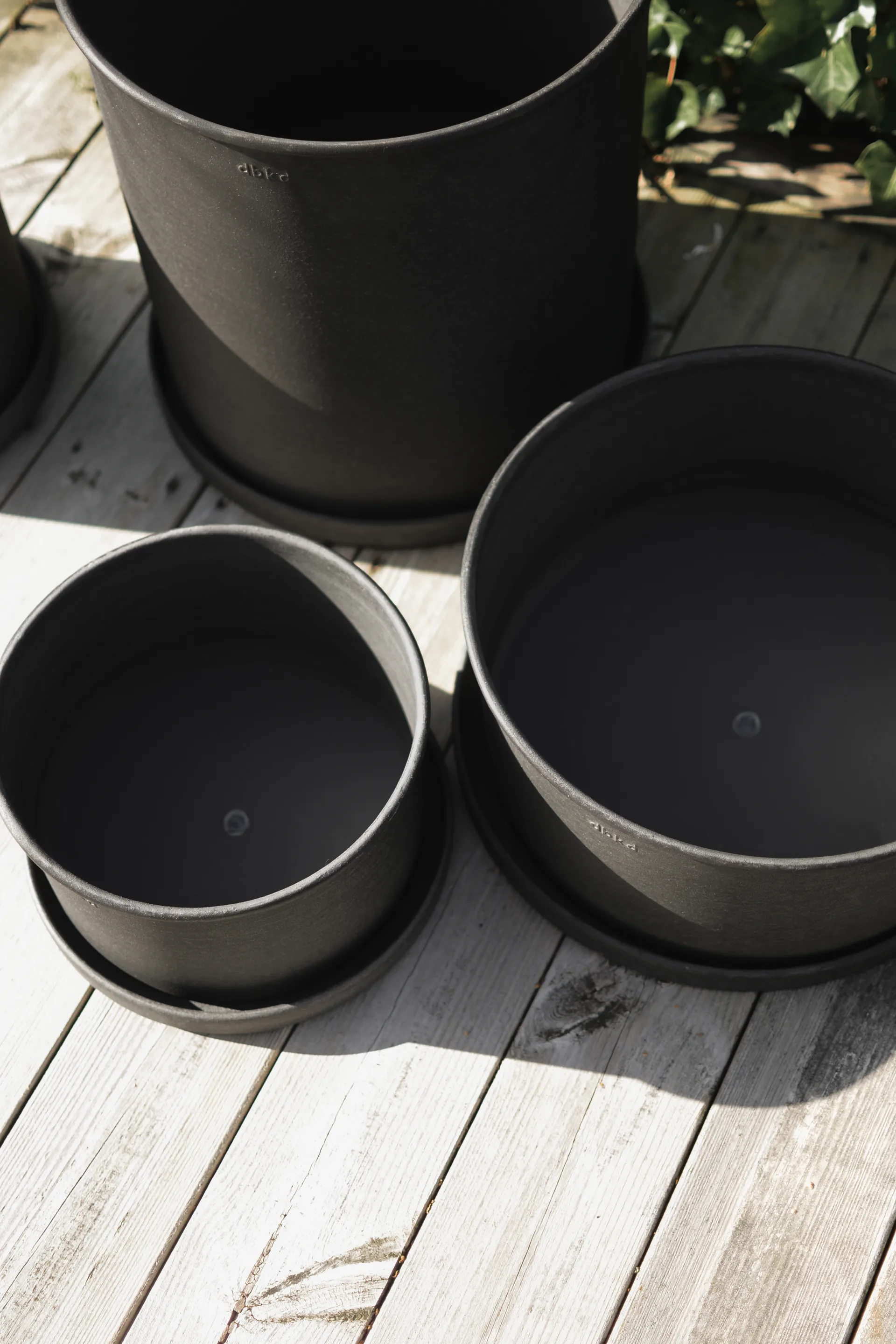 Cache-pot Plant bowl, lot de 2, Black DBKD
