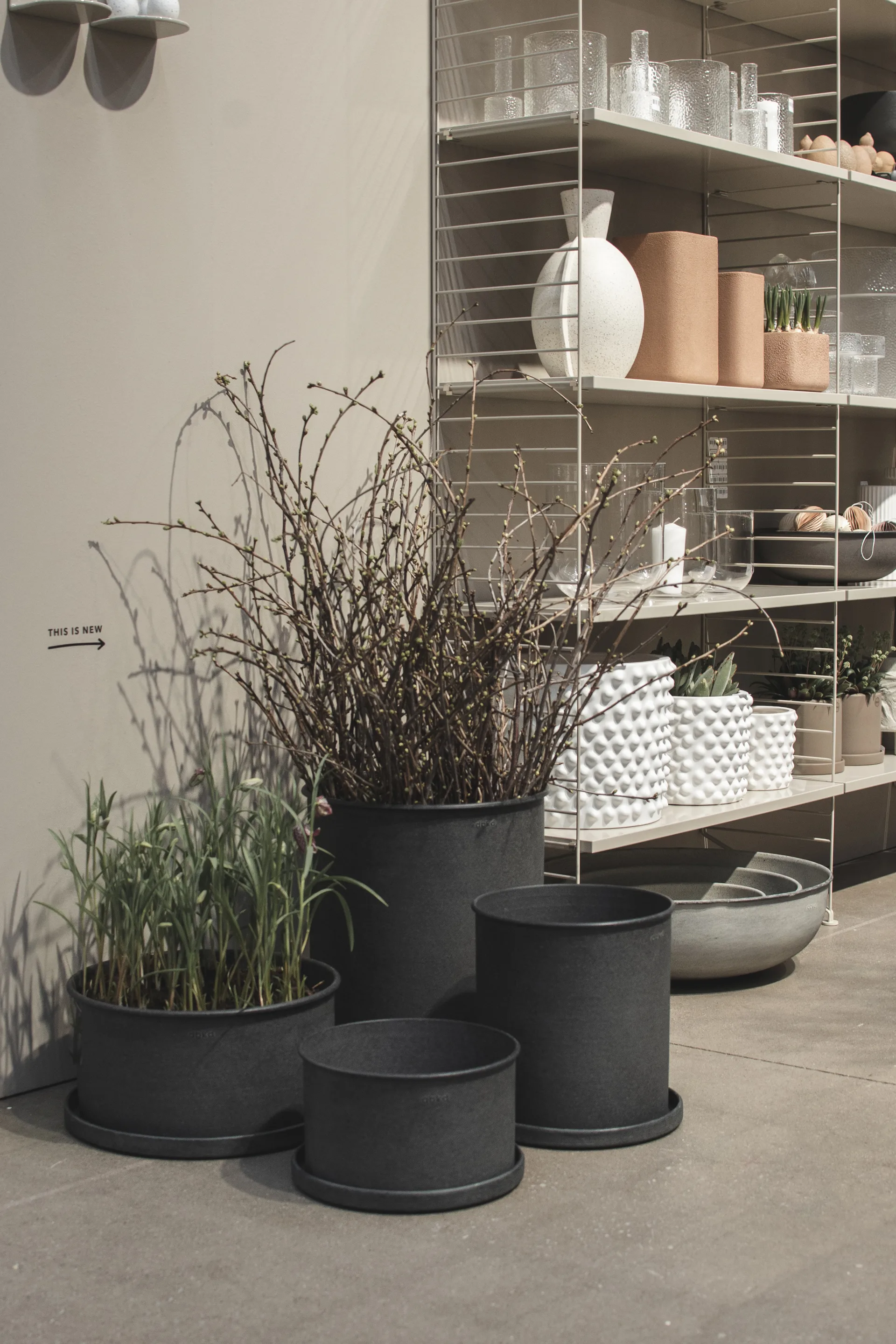 Cache-pot Plant bowl, lot de 2, Black DBKD