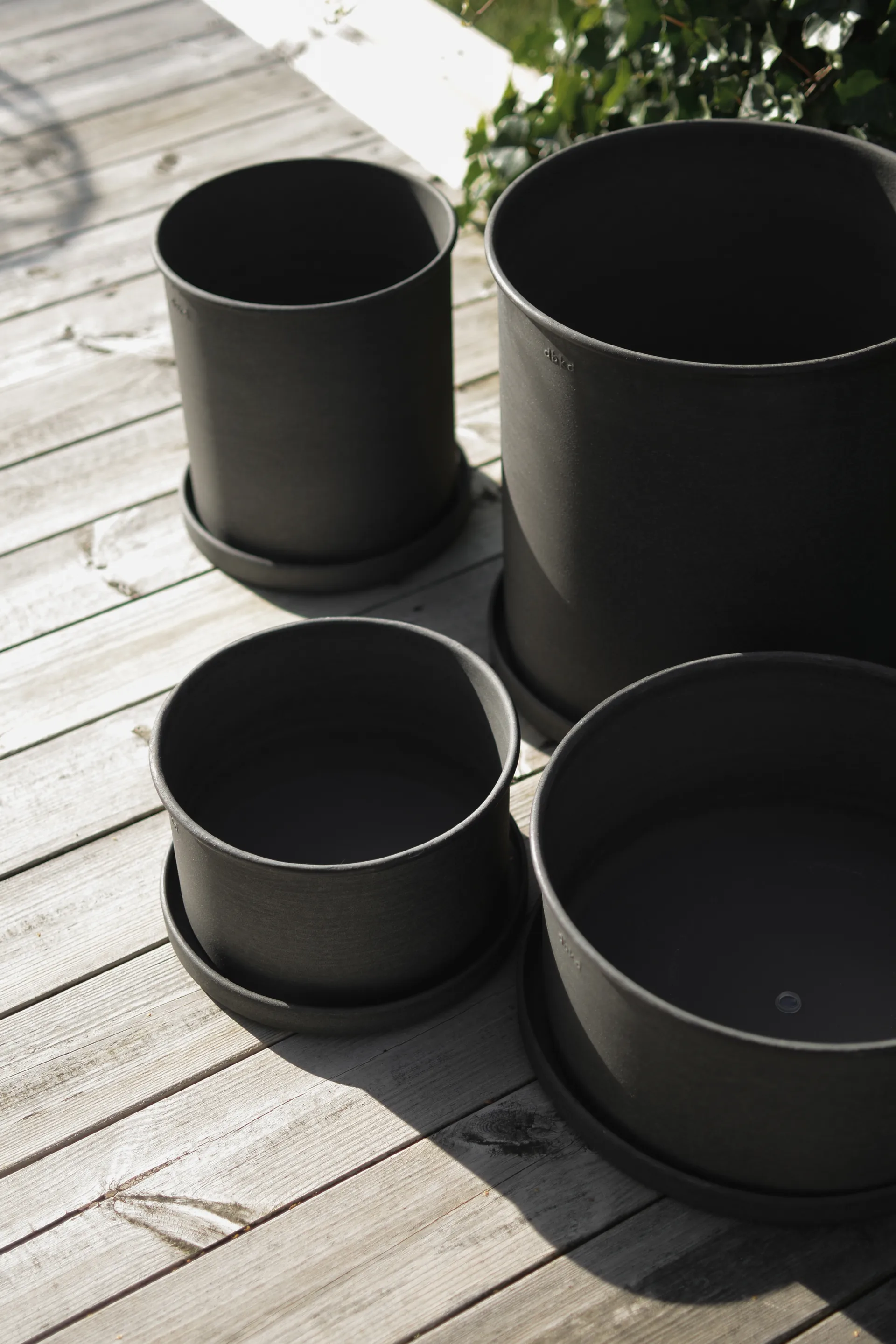 Cache-pot Plant bowl, lot de 2, Black DBKD