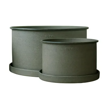 Cache-pot Plant bowl, lot de 2 - Green - DBKD