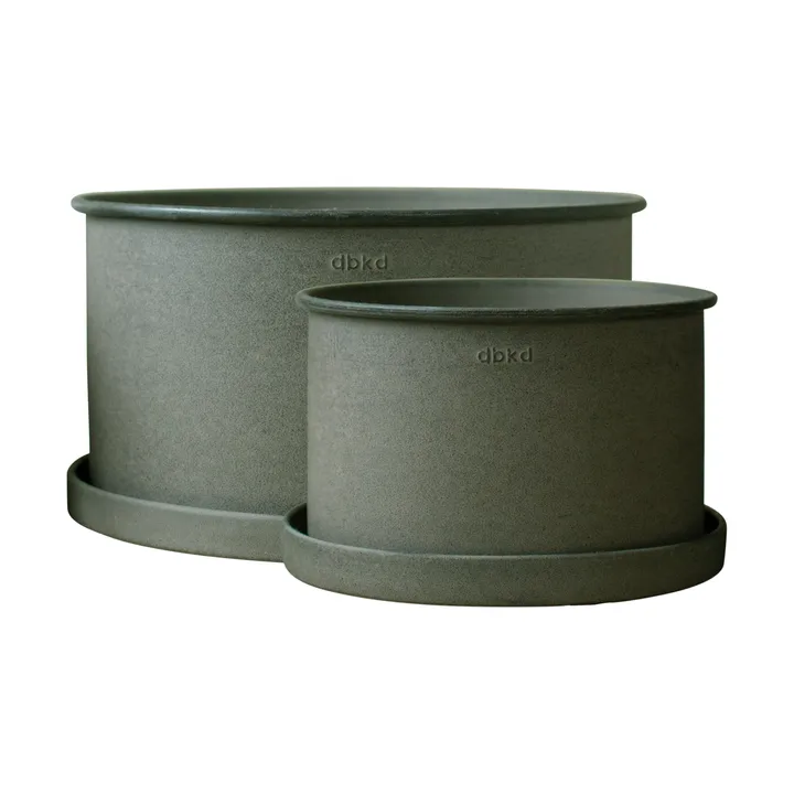 Cache-pot Plant bowl, lot de 2 - Green - DBKD