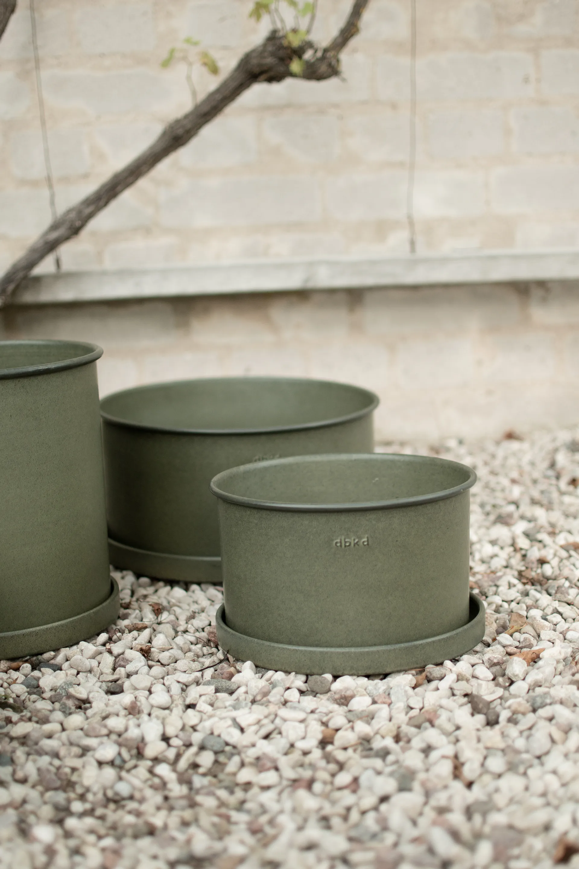 Cache-pot Plant bowl, lot de 2, Green DBKD