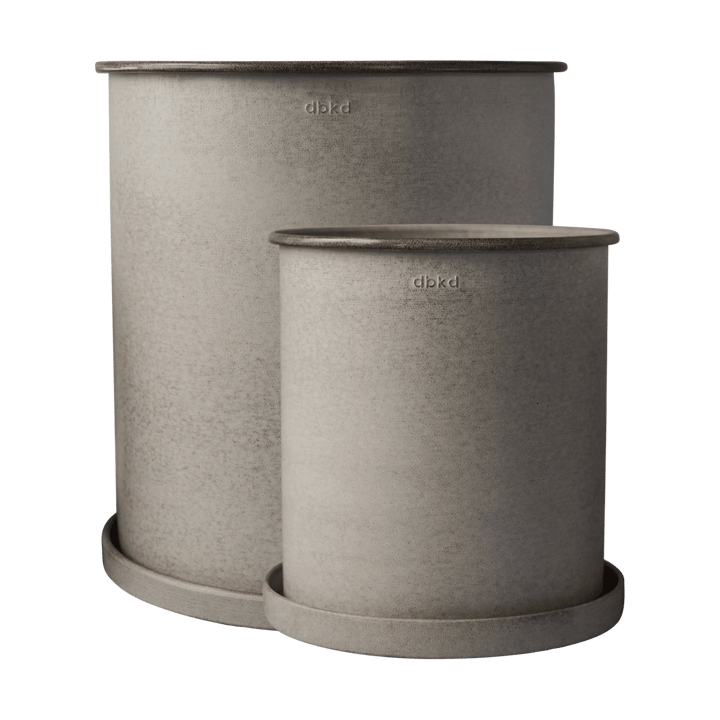 Cache-pot Plant pot, large, lot de 2 - Beige - DBKD
