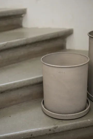 Cache-pot Plant pot, large, lot de 2 - Beige - DBKD